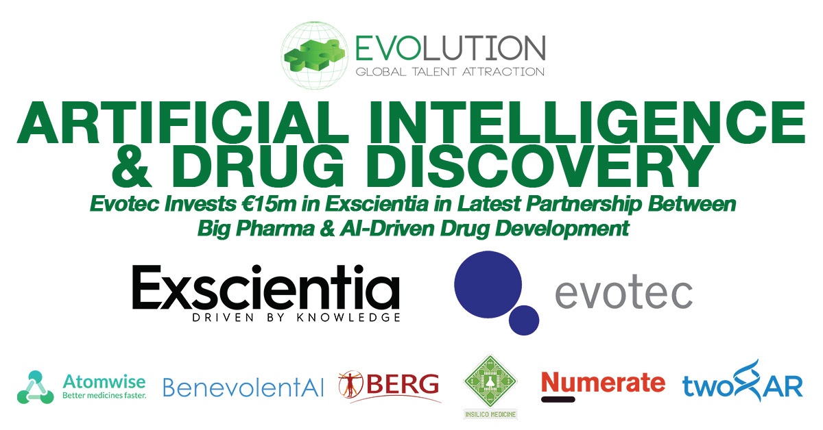Evotec Invests €15m in Exscientia in Latest Partnership between Big Pharma & Artificial Intelligence