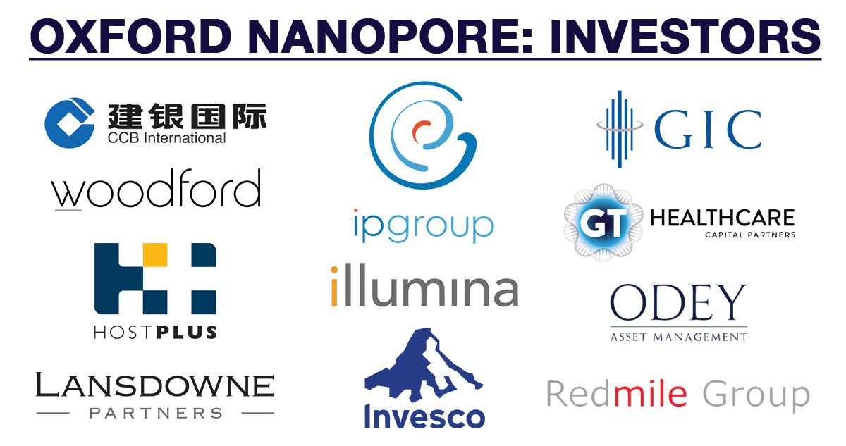 Oxford Nanopore: Investors