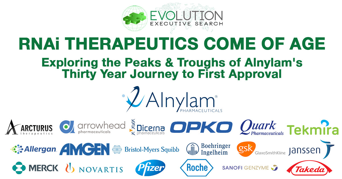 RNAi Therapeutics Come of Age: Exploring the Peaks & Troughs of Alnylam's Thirty Year Journey to First Approval